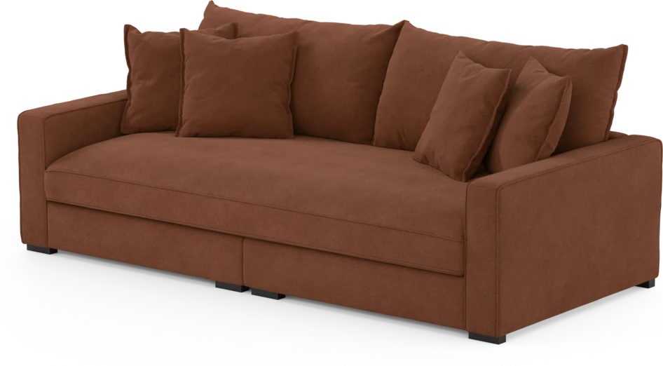 Rossi - 3-sits soffa, hel dyna - Orange