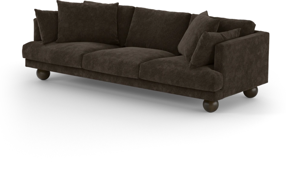 Harper - 4-sits soffa - Brun