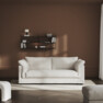Cherrie - 2,5-sits soffa, hel dyna och kappa - Beige