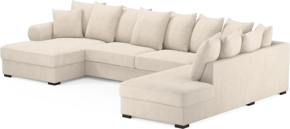 Town - 3-sits soffa med divan höger och schäslong vänster - Vit