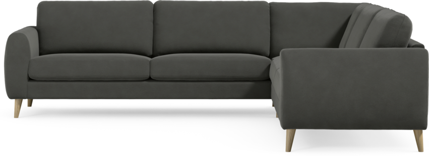 Bridge - Hörnsoffa, 3+3-sits - Grå