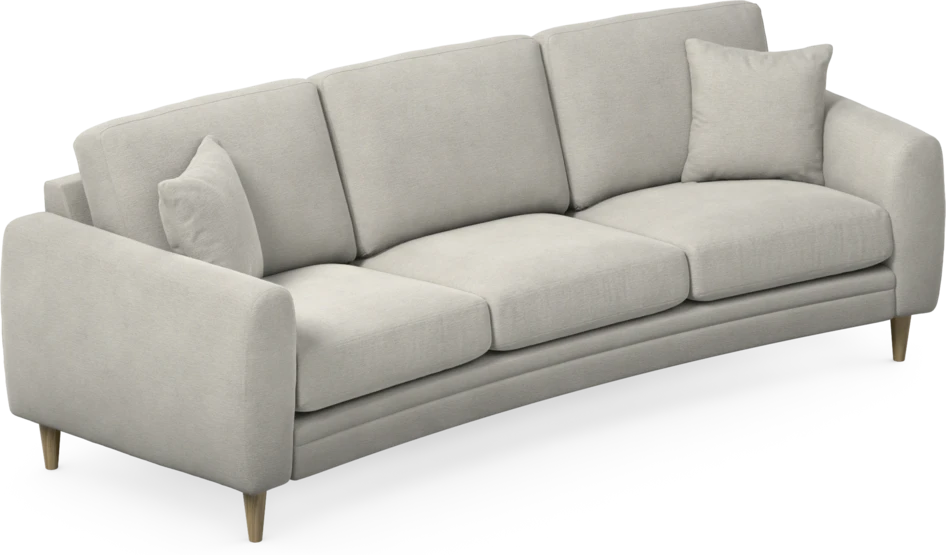Eden - 3-sits soffa svängd - Grå