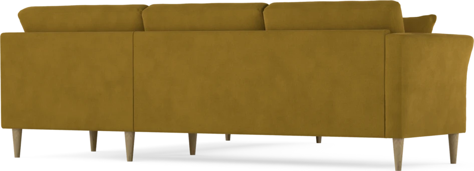 Eden - Hörnsoffa, 2,5+2,5-sits - Gul