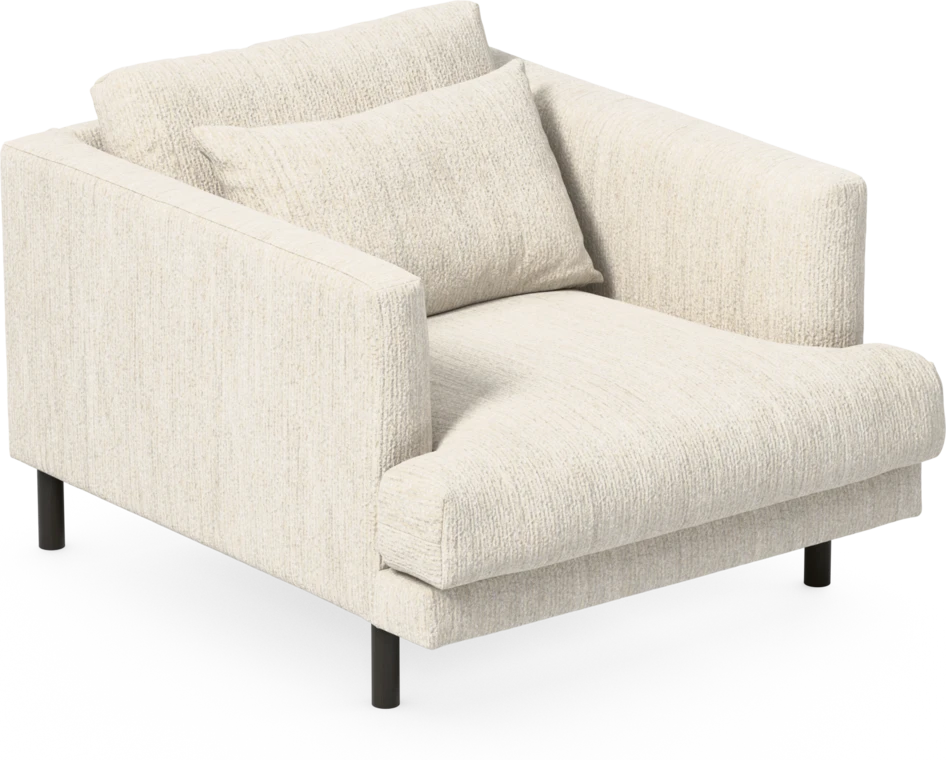Harper - Fåtölj, 75 cm - Vit