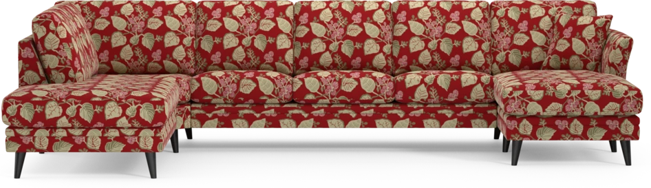 Eden - 3-sits soffa med divan vänster och schäslong höger - Flerfärgad