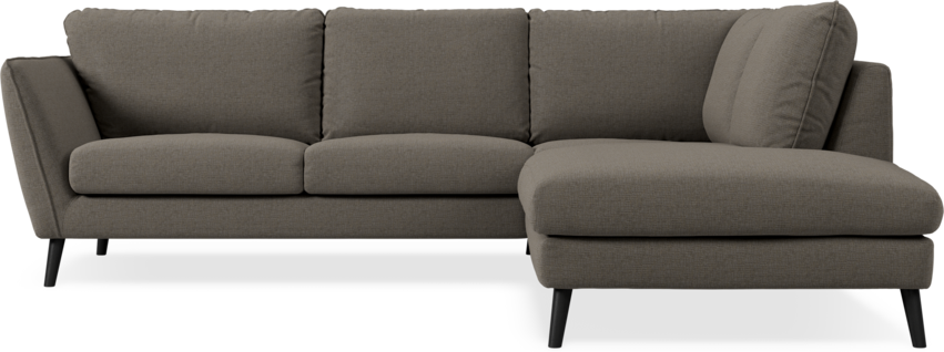 Madison - 2-sits soffa med divan höger - Brun
