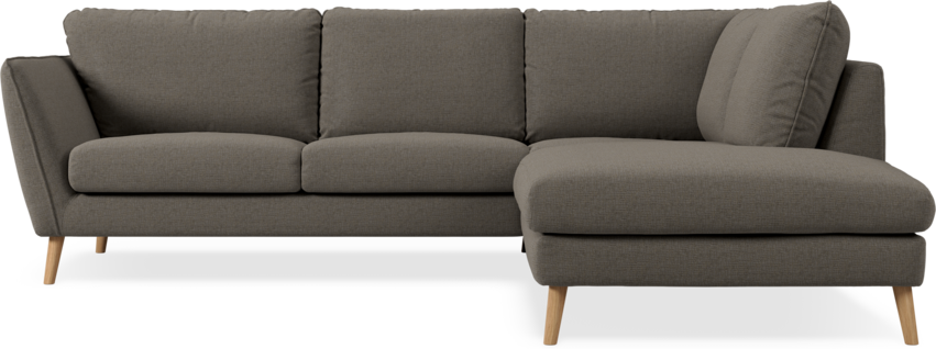 Madison Lux - 2-sits soffa med divan höger - Brun