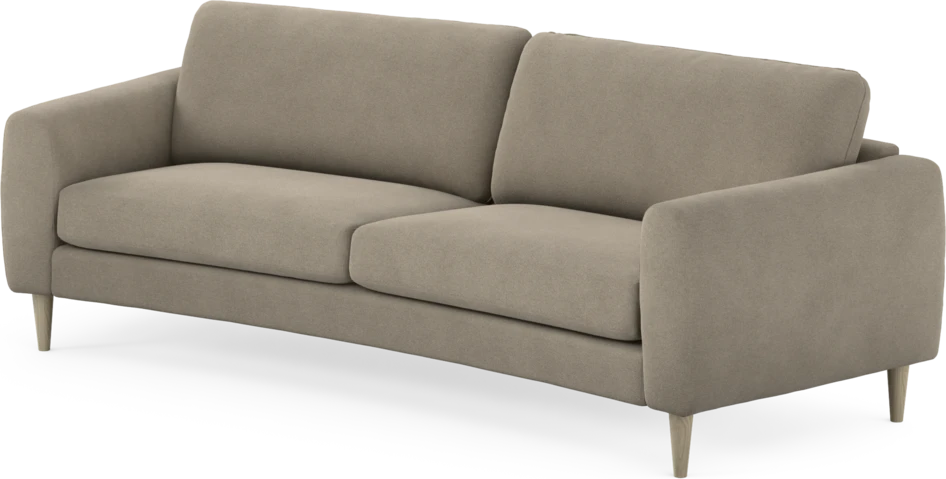 Bridge - 3-sits soffa svängd - Beige