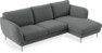 Madison Lux - 2-sits soffa med schäslong höger - Grå