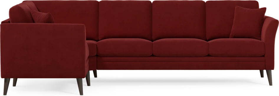 Eden - Hörnsoffa, 1+3-sits - Röd