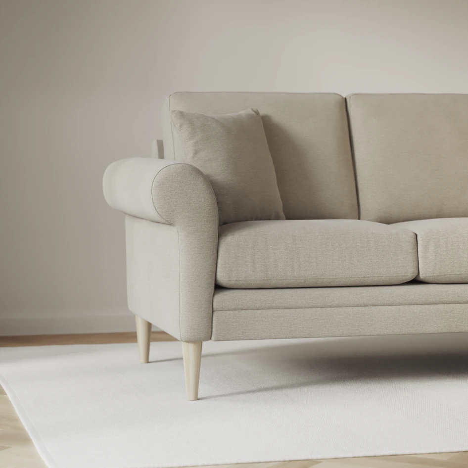 Eden - 3-sits soffa - Brun
