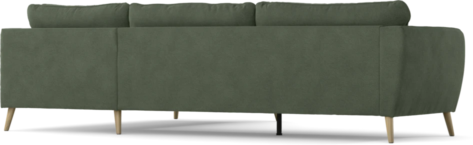 County - 2,5-sits soffa med divan höger - Grön