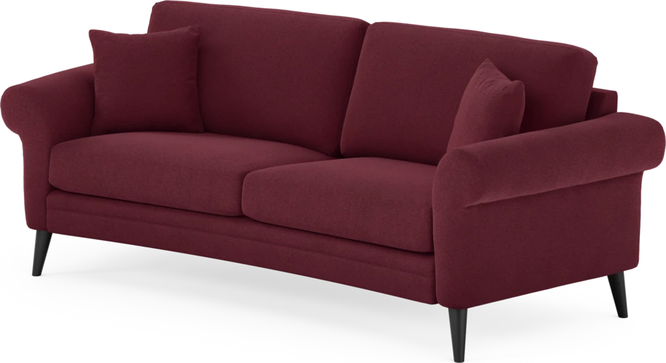Eden - 2,5-sits soffa svängd - Röd