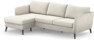 County - 3-sits soffa med flyttbar schäslong - Vit