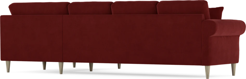 Eden - Hörnsoffa, 3+1-sits - Röd