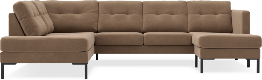 Rio - 3-sits soffa med divan vänster och schäslong höger - Beige