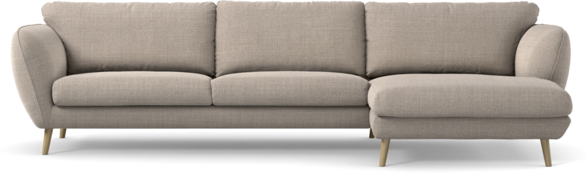Madison Lux - 3-sits soffa med schäslong höger - Beige