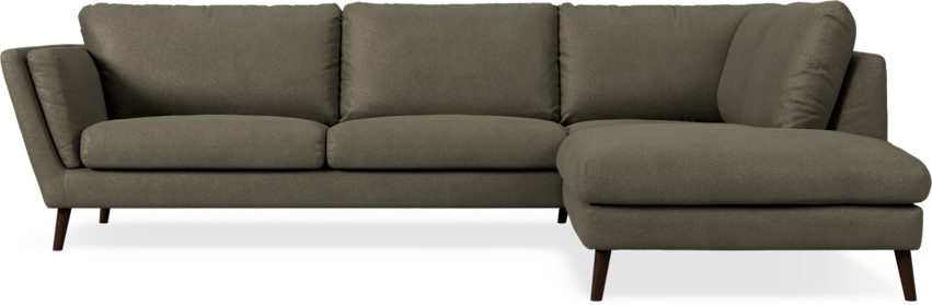 Madison Lux - 3-sits soffa med divan höger - Brun