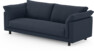 Cherrie - 3-sits soffa, hel dyna, fast klädsel - Blå