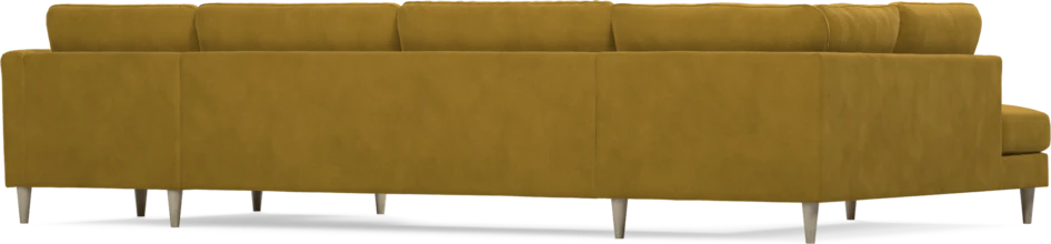 Bridge - 3-sits soffa med divan vänster och schäslong höger - Gul