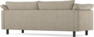 Cherrie - 3-sits soffa, hel dyna, fast klädsel - Beige