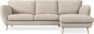 Madison Lux - 2-sits soffa med schäslong höger - Vit