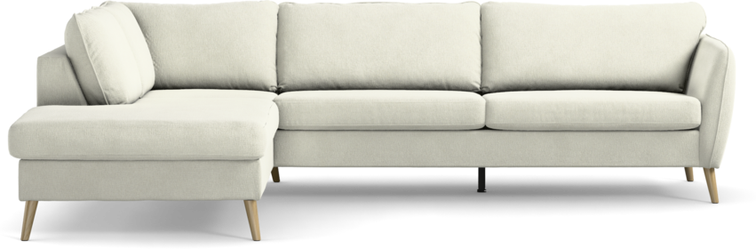 County - 2,5-sits soffa med divan vänster - Vit