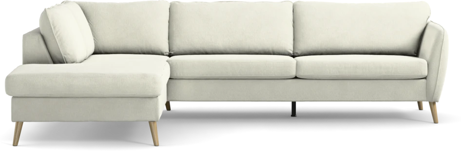 County - 2,5-sits soffa med divan vänster - Vit