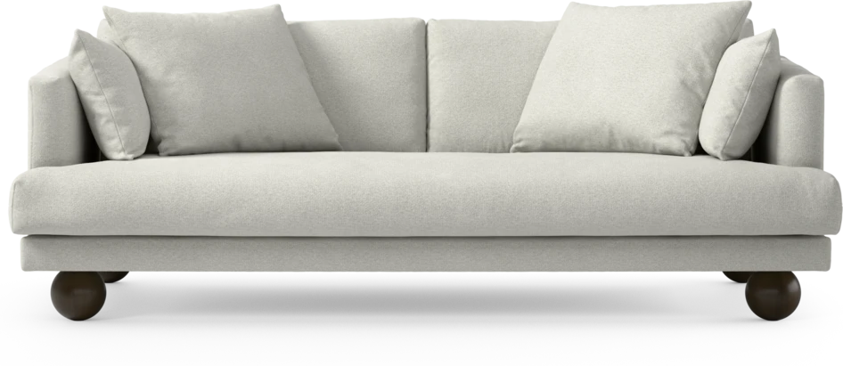 Harper - 3-sits soffa, hel dyna - Vit