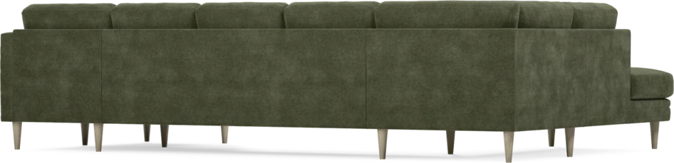 Eden - 3-sits soffa med divan vänster och schäslong höger - Grön