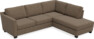 Friday - 2,5-sits soffa med divan höger - Brun