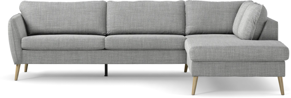 County - 2,5-sits soffa med divan höger - Grå