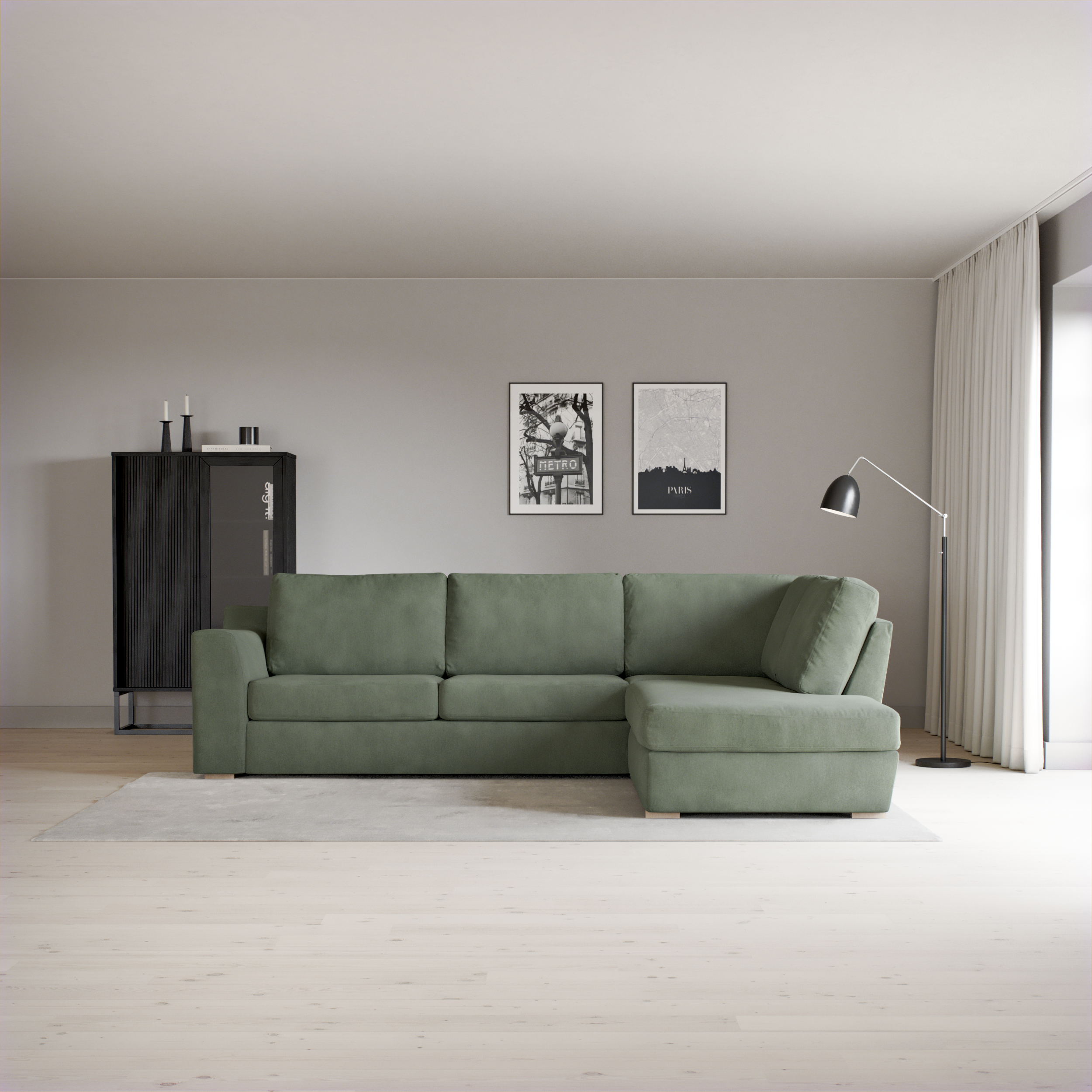 Friday - 2,5-sits soffa med divan höger - inspiration