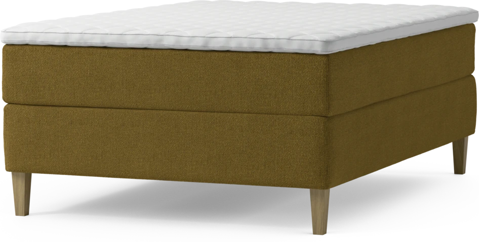 Delux Exclusive - Kontinentalsäng, enkelsäng 140 cm med bäddmadrass och sängben