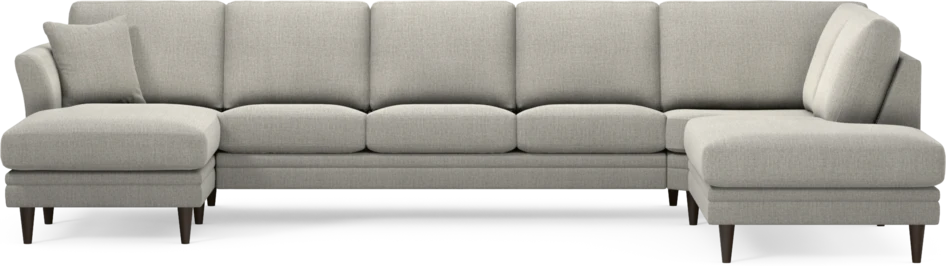 Eden - 3-sits soffa med schäslong vänster och divan höger - Grå