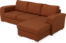 Friday - 3-sits soffa med schäslong höger - Orange