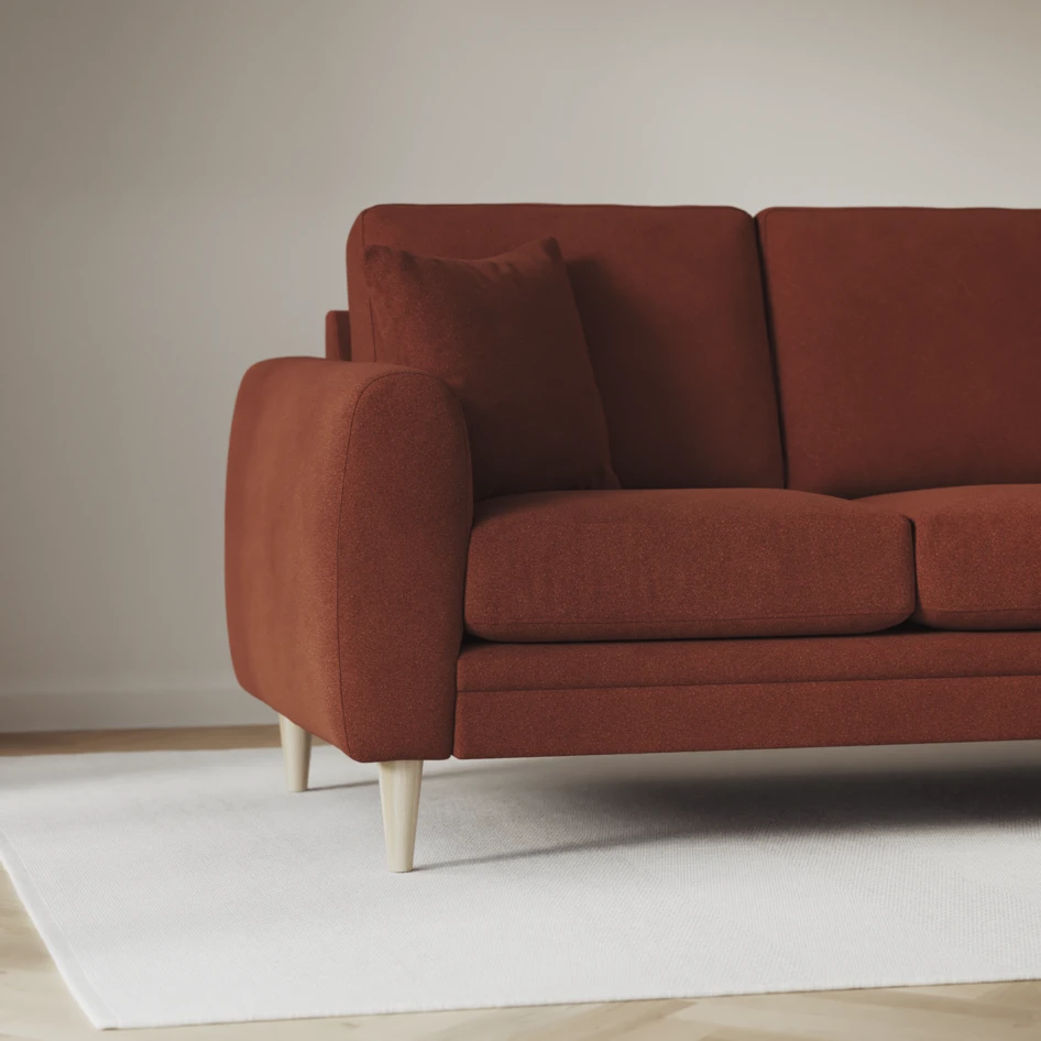 Eden - Hörnsoffa, 2+2-sits - Orange