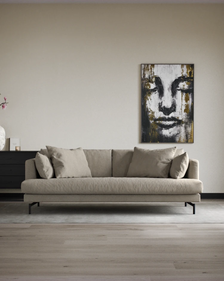 Harper - 3-sits soffa, hel dyna - inspiration