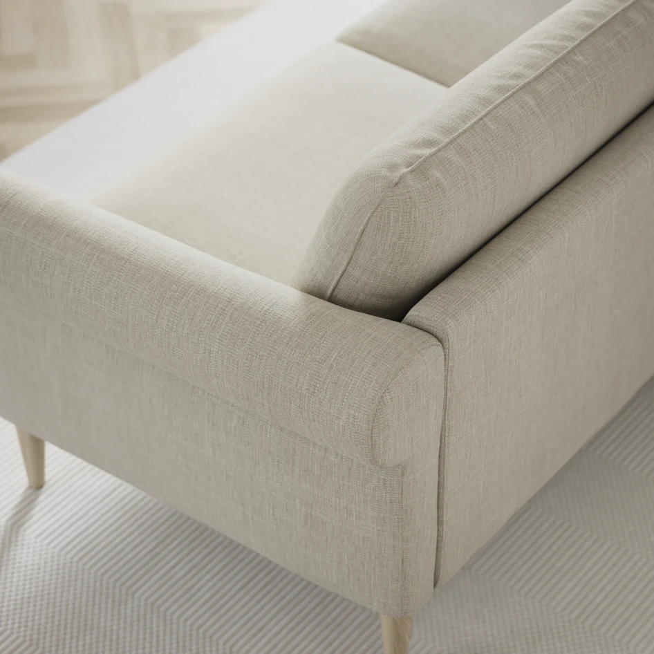 Bridge - 3-sits soffa svängd - Beige
