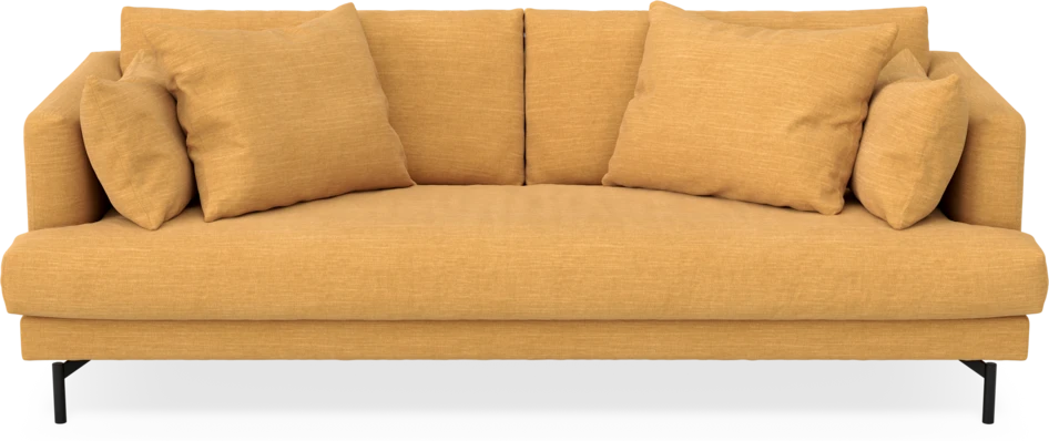 Harper - 3-sits soffa, hel dyna - Gul