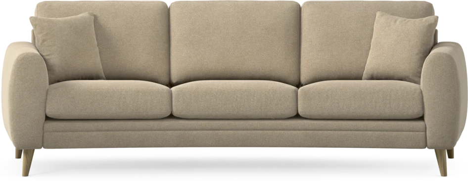 Eden - 3-sits soffa svängd - Beige