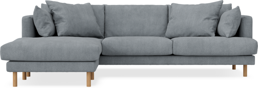 Harper - 4-sits med schäslong vänster - Grå