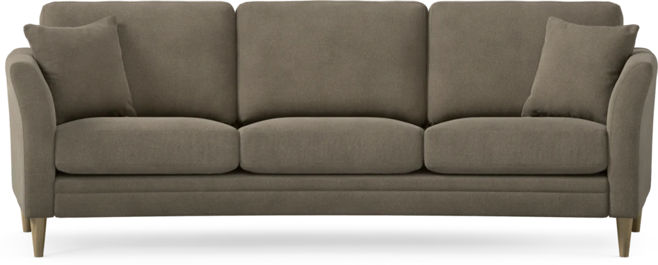Eden - 3-sits soffa svängd - Beige