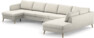 County - 4-sits soffa med schäslong vänster och divan höger - Vit