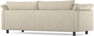 Cherrie - 3-sits soffa, hel dyna, fast klädsel - Beige