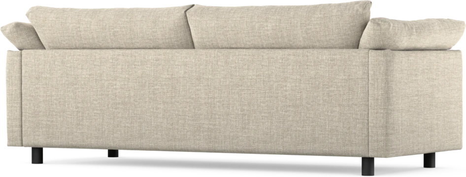 Cherrie - 3-sits soffa, hel dyna, fast klädsel - Beige