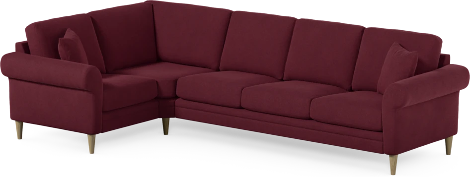 Eden - Hörnsoffa, 1+3-sits - Röd
