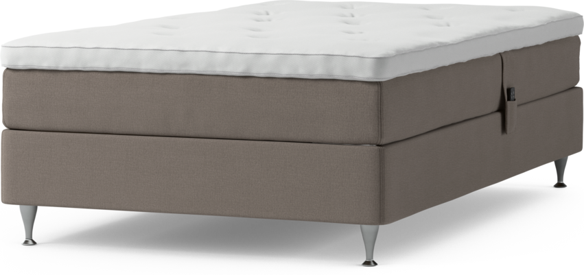 Delux Sense - Ställbar säng, enkelsäng med bäddmadrass och sängben