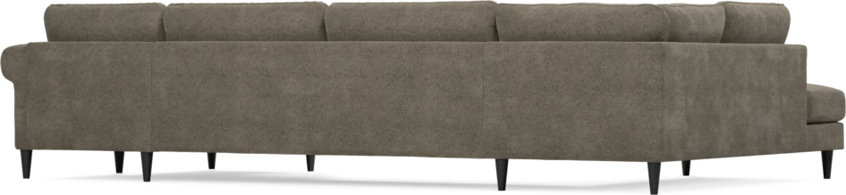 Bridge - 3-sits soffa med divan vänster och schäslong höger - Brun