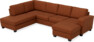 Friday - 3-sits soffa med divan vänster och schäslong höger - Orange